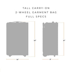 22" Carry-on 2-Wheel Garment Bag