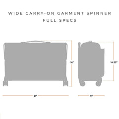 21" Carry-On Wheeled Garment Spinner